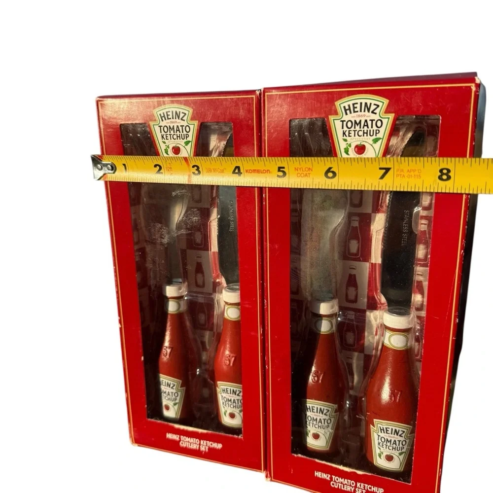 NIB HEINZ TOMATO KETCHUP CUTLERY SET COLLECTIBLE
